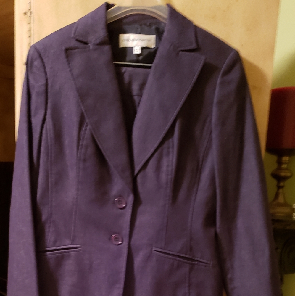 Jones New York dark blue denim suit